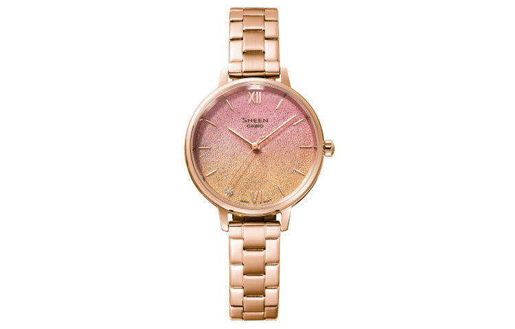 (WMNS) CASIO Analog 'Gradient Rose Gold' SHE-4548PG-4A