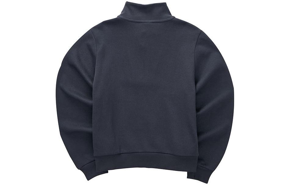 (WMNS) Skechers Sport Casual Loose Knit Crew Sweatshirt 'Black' L423W013-00W5