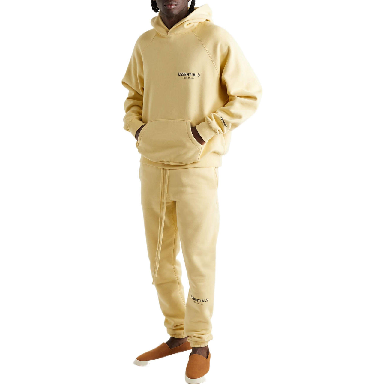 هودي "Cream Garden Glov" من Fear of God Essentials SS22 x Mr. Porter FOG-SS22-008