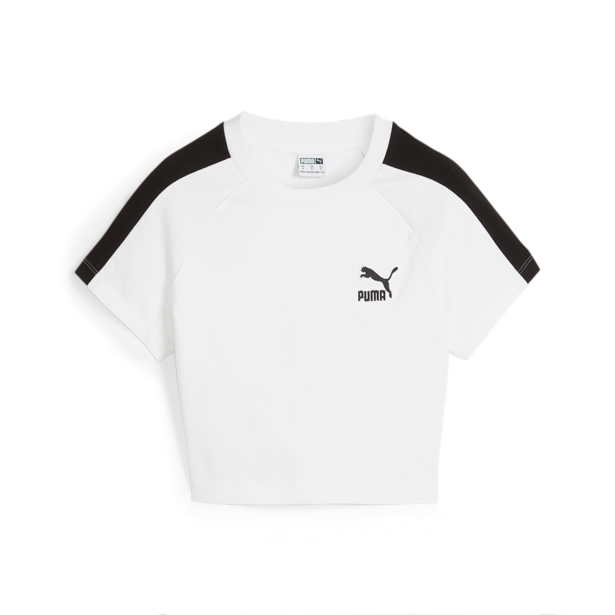 (WMNS) PUMA ICONIC T7 Baby Tee 'White' 625598-02
