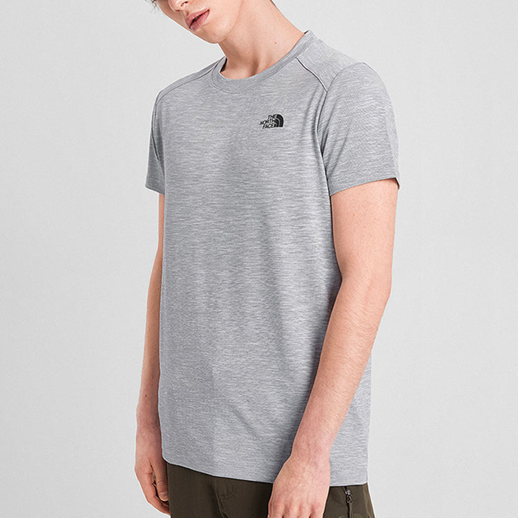 Men's THE NORTH FACE Classic hygroscopic Sweat-Wicking Short Sleeve Gray 4NFK-DYX