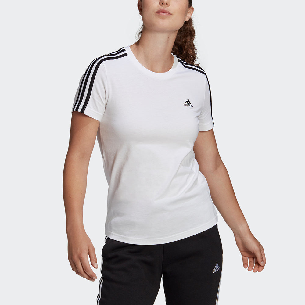 (WMNS) adidas W 3s T Sports Short Sleeve White T-Shirt GL0783