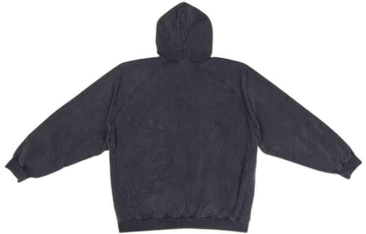 Balenciaga Est. 1917 College Logo Print Hoodie 'Washed Black' 697879TMV991000