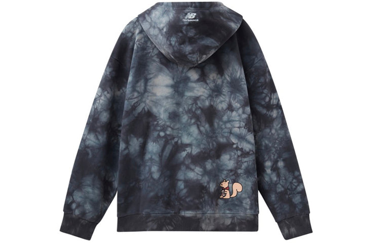 New Balance x JHI Tie Dye Dirty Crates Hoodie Asia Sizing 'Black Grey' NCA89023-BK