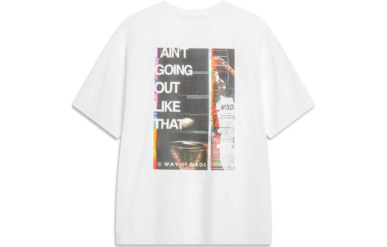 Li-Ning Way Of Wade Graphic T-shirt 'White' AHST323-2