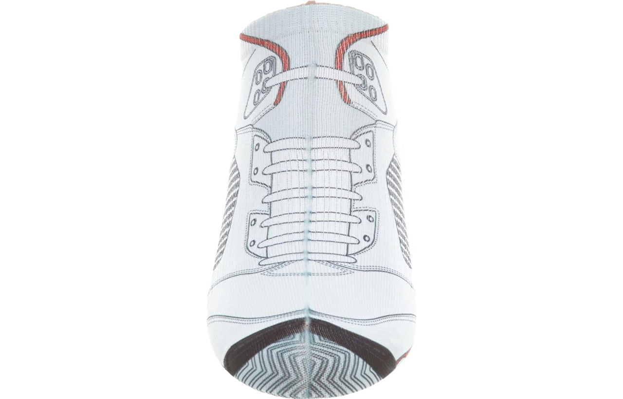 Air Jordan Retro 5 Bootie Low Cut Ankle Socks 'White' 519600-100