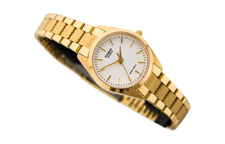 CASIO Stainless Steel Strap Gold Analog LTP-1274G-7AQ