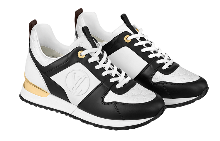 (WMNS) حذاء رياضي Run Away من LOUIS VUITTON باللون الأسود الذهبي 1ABP7I
