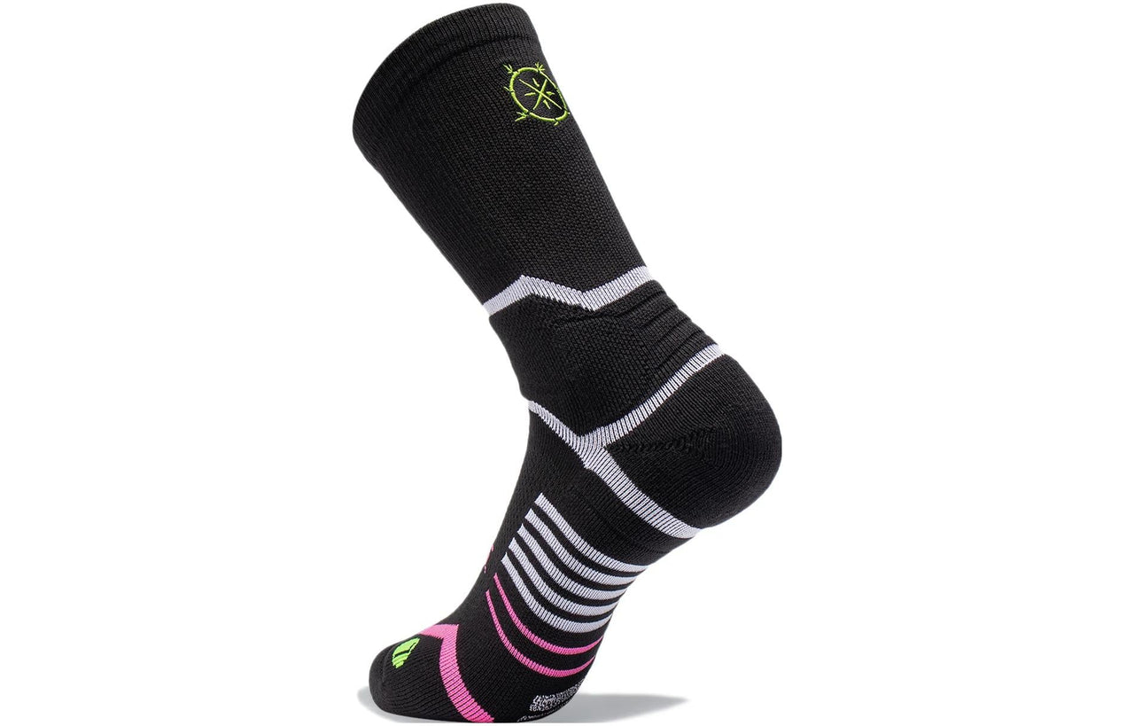 Li-Ning Way Of Wade Mid Cut Basketball Socks 'Black' AWLT063-3