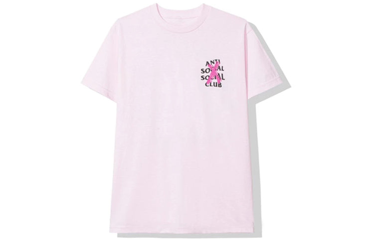 ANTI SOCIAL SOCIAL CLUB Printing Pattern Short Sleeve Unisex Pink ASST374