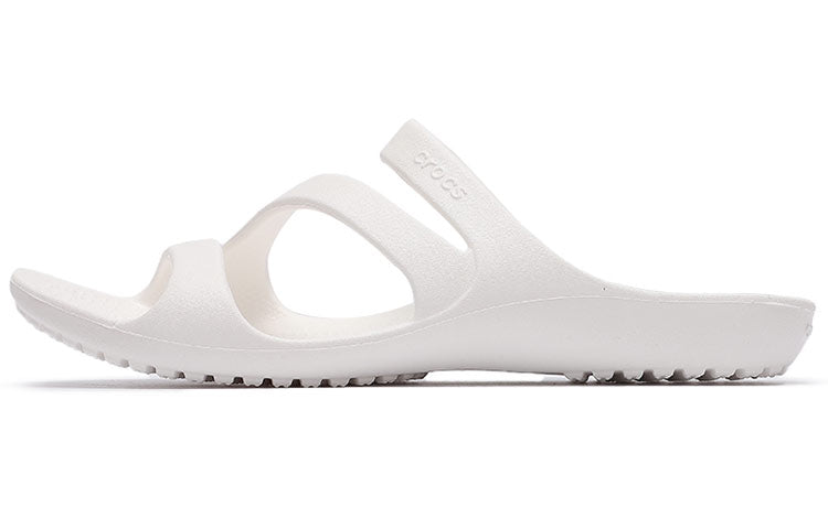 (WMNS) Crocs White Slippers 206756-100