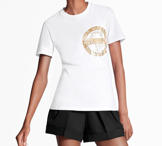 LOUIS VUITTON LV World Tour Stamp Printed For White 1A61G