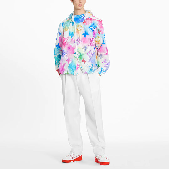 LOUIS VUITTON Men s SS21 Watercolor Windbreaker Multi 1A8QZ4