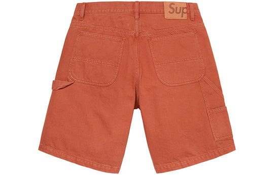 Supreme SS21 Week 13 Handstyle Denim Painter Short SUP-SS21-728-ORARED