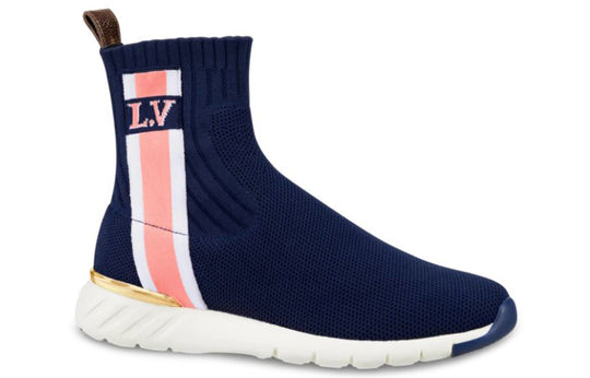 (WMNS) LOUIS VUITTON Aftergame High-Top Sneakers Pink/Black 1A4GL2