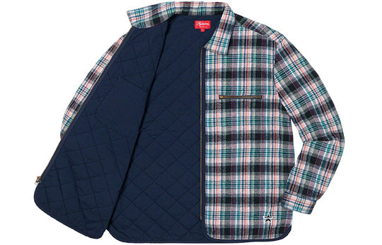 Supreme FW19 Week 14 Quilted Plaid Zip Up SUP-FW19-10737