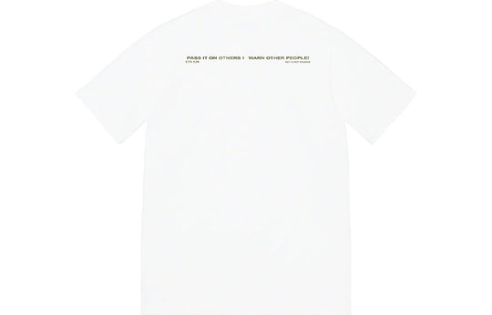 Supreme FW22 Warning Tee T SUP-FW22-022-WHI
