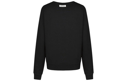 Burberry Slogan Printing Round Neck Long Sleeves Black 80171551