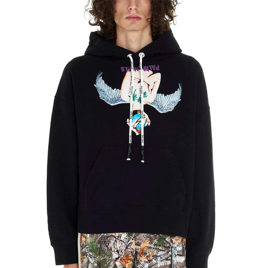 Men's PALM ANGELS Angel Pattern Printing Black PMBB058F196310321088