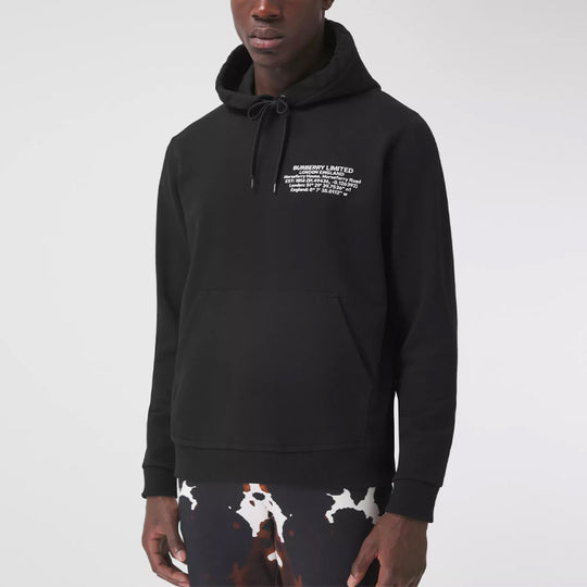 Men's Burberry FW21 Alphabet Pattern Loose Black 80427531