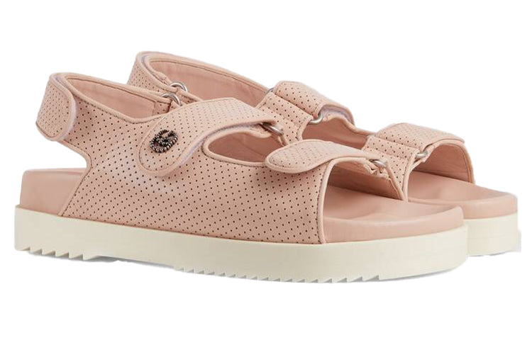 (WMNS) Gucci Double g Pink Sandals 658813-C9D10-6705