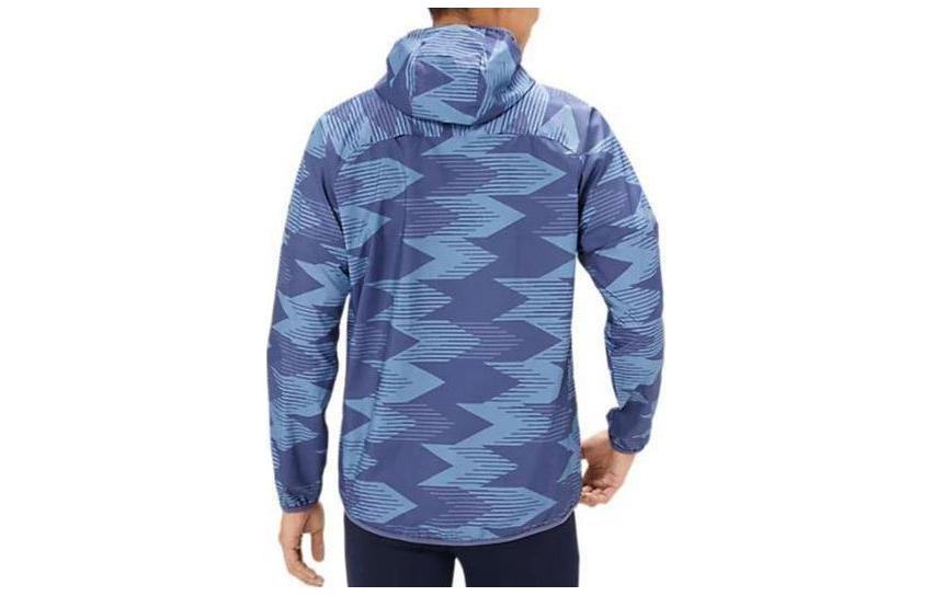 ASICS Packable Graphic Jacket Asia Sizing 'Thunder Blue' 2011D013-401