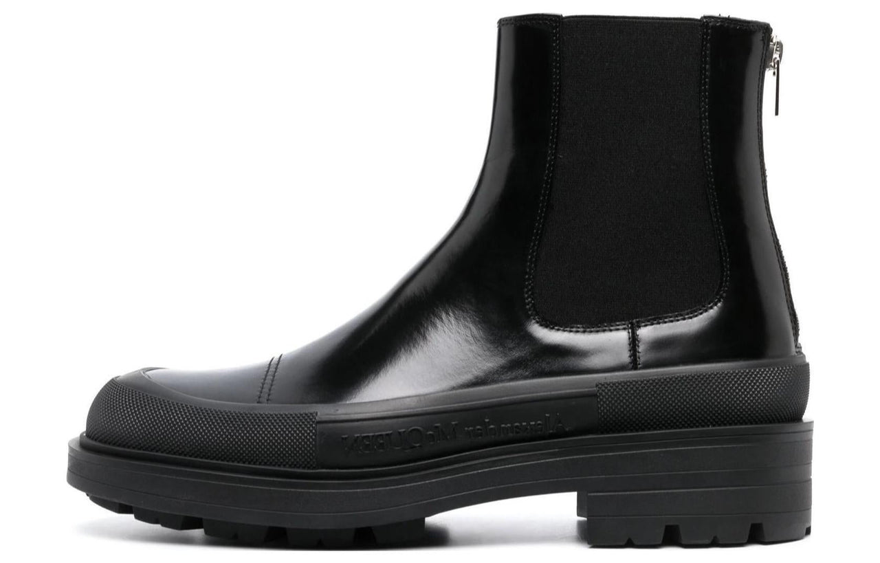 Alexander McQueen Chelsea Ankle Boots 'Black' 736508WHV7J1000