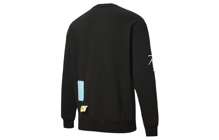 PUMA X Michael Lau Long Sleeve Crew Neck Sweaters 'Black' 530352-01
