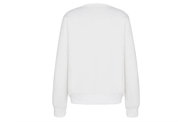 Men's DIOR Alphabet Printing Round Neck Pullover Classic White 043J655A0531-C088