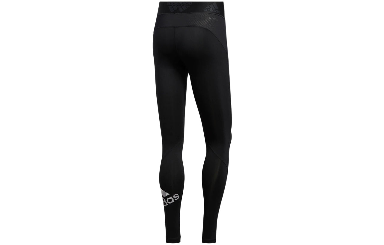 Men's adidas Solid Color Tight Sports Pants/Trousers/Joggers Black GC8252