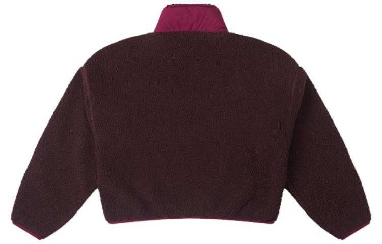 (WMNS) Converse Sherpa Half Zip Top 'Eternal Earth Brown' 10026147-A01