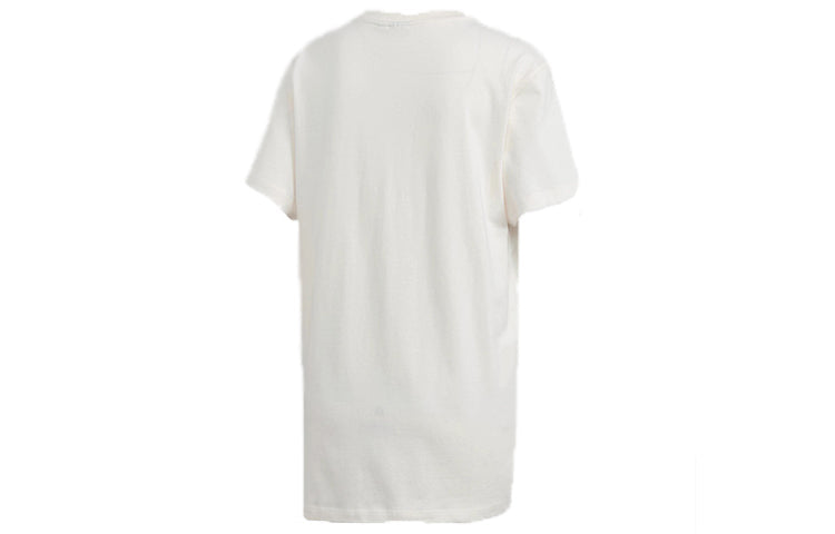 (WMNS) adidas originals Graphic Chork Pattern Printing Short Sleeve White FM4340