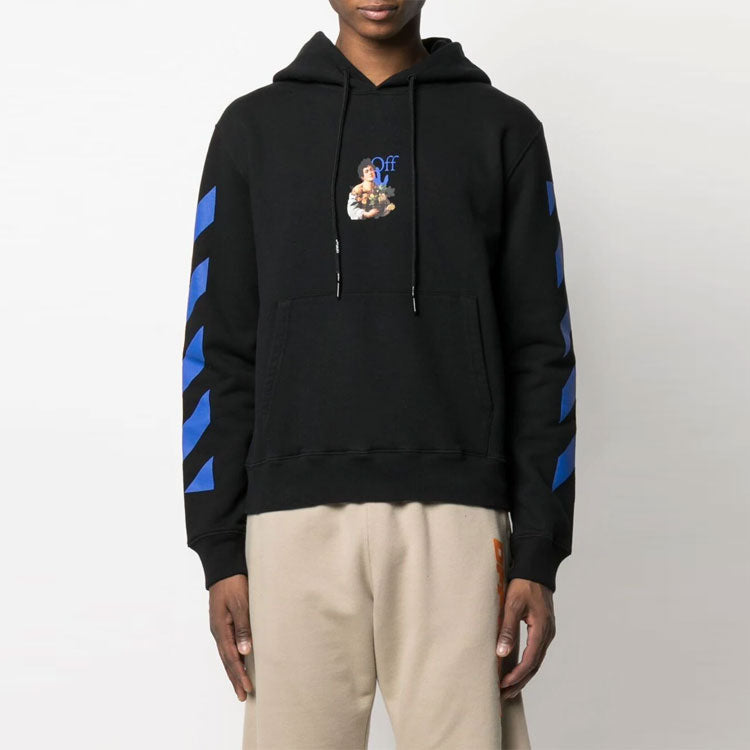 Off-White Men's SS21 Sports Sweatshirt Oversize Black OMBB034S21FLE0081040
