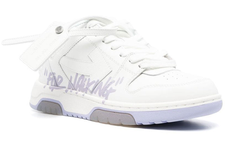 (WMNS) Off-White Out Of Office Low-Top For Walking Sneaker 'White Purple' OWIA259F22LEA0020136