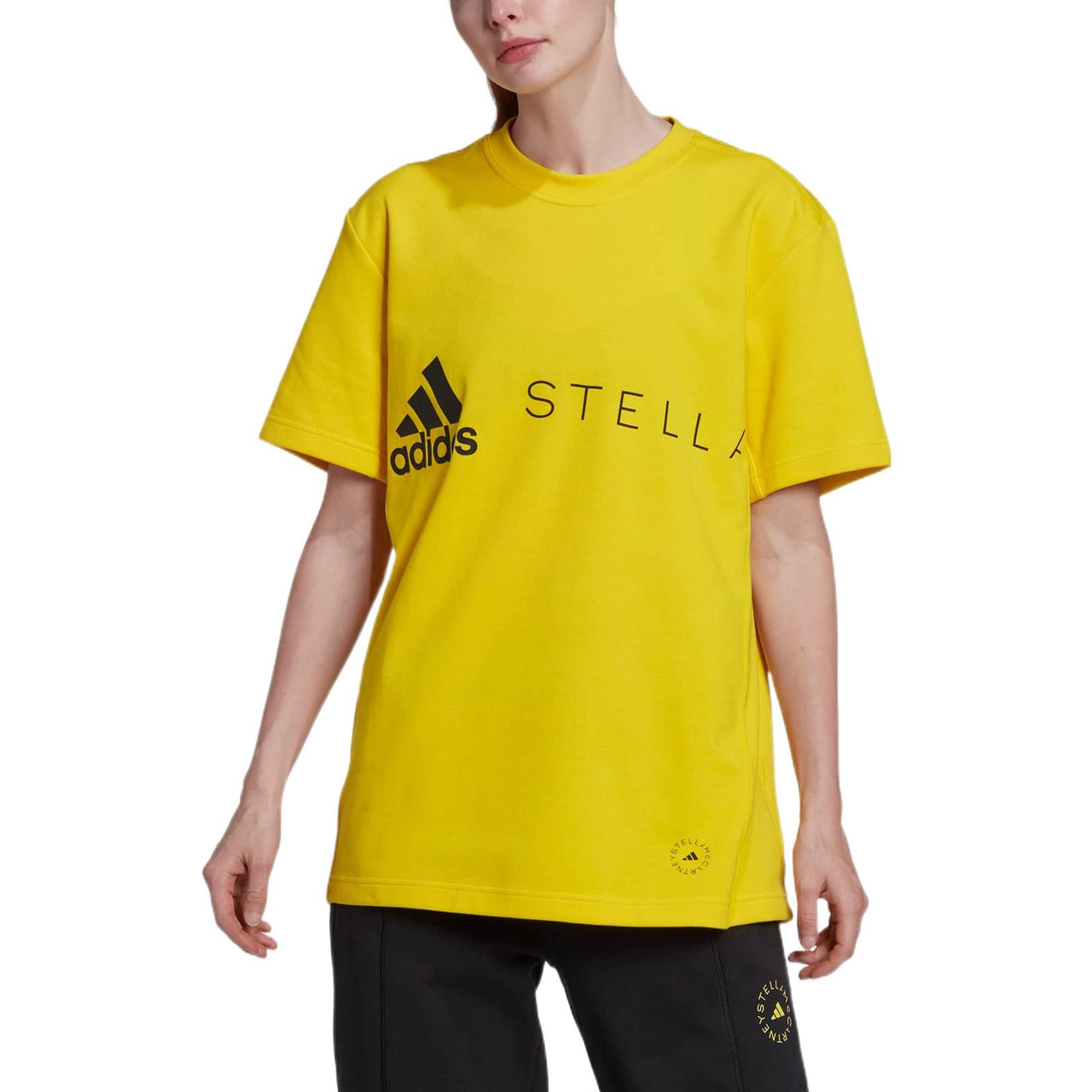 (WMNS) adidas by Stella McCartney Logo T-Shirt Asia Sizing 'Yellow' HI0902