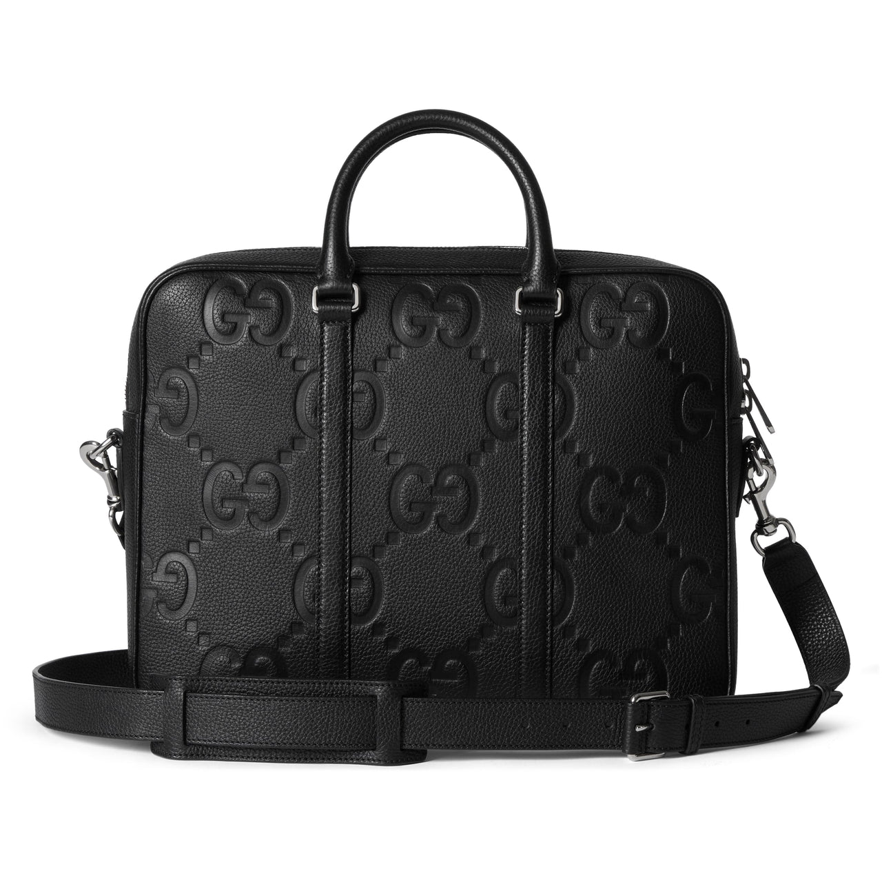 Gucci Jumbo GG Briefcase 'Black Canvas' 792264-AABY0-1000