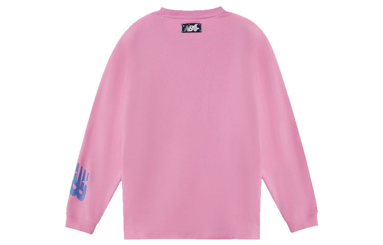 New Balance x Tyakasha Graphic Print Sweatshirt Asia Sizing 'Pink Purple' AMT04390-NJR