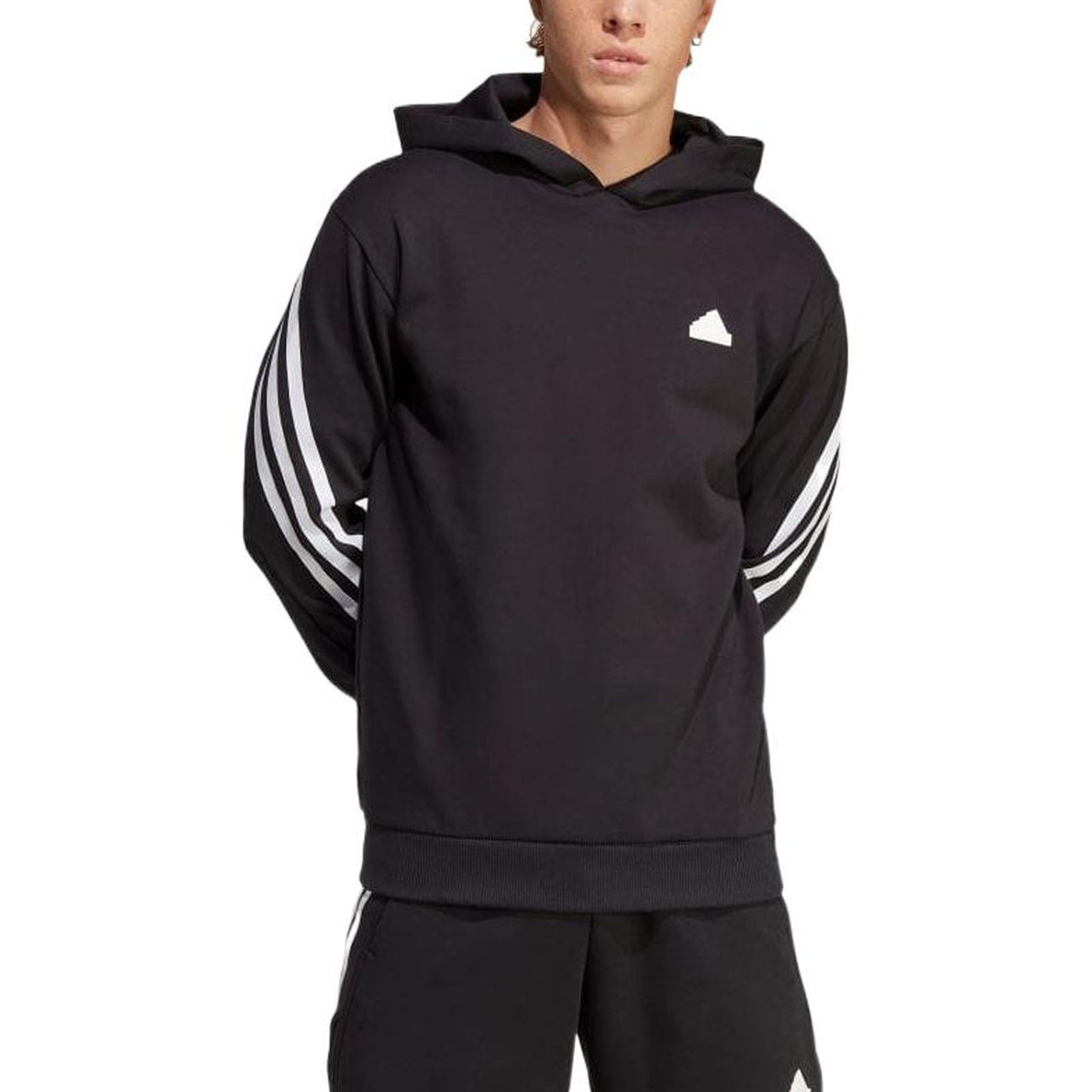 adidas Future Icons 3-Stripes Hoodie 'Black' IC6710