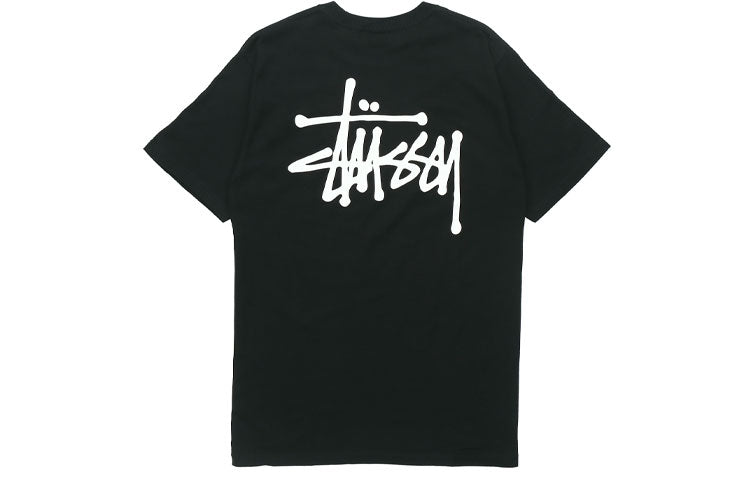 Stussy Classic Basic Printing Short Sleeve Unisex Black 1904257-1
