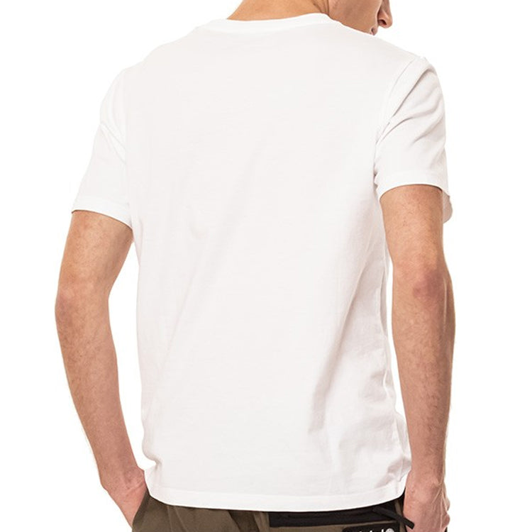 Men's Timberland Chest Logo Printing Short Sleeve White A2B4P100