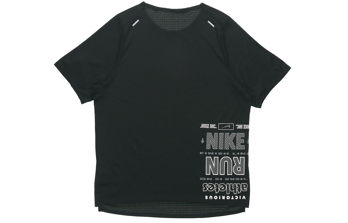 Nike Rise 365 Future Fast Nike Run Running Short Sleeve Black CK0678-010
