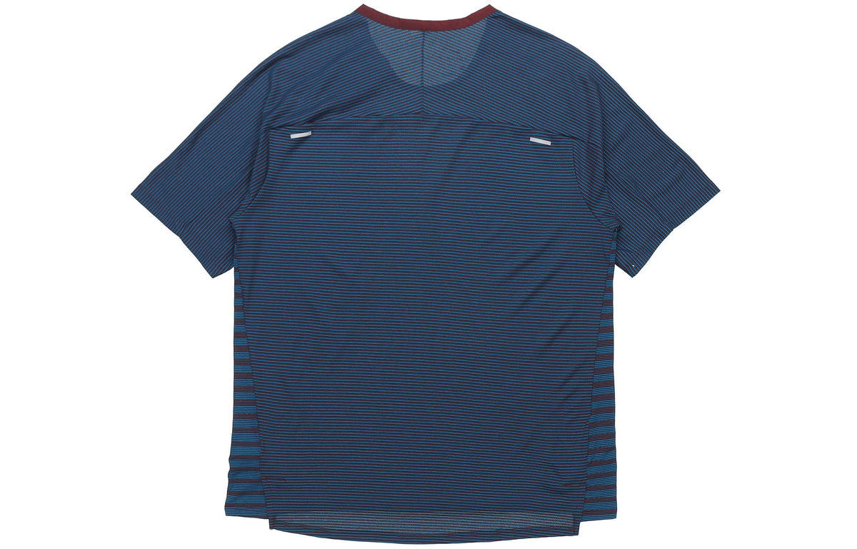 Nike TechKnit Future Fast Running Round Neck Short Sleeve 'Brownred Dark Green Black' CU6057-681