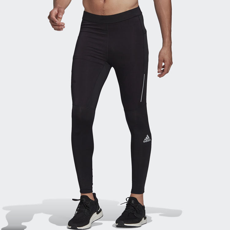 بنطال رياضي ضيق كاجوال رياضي من adidas Own The Run باللون الأسود H58595