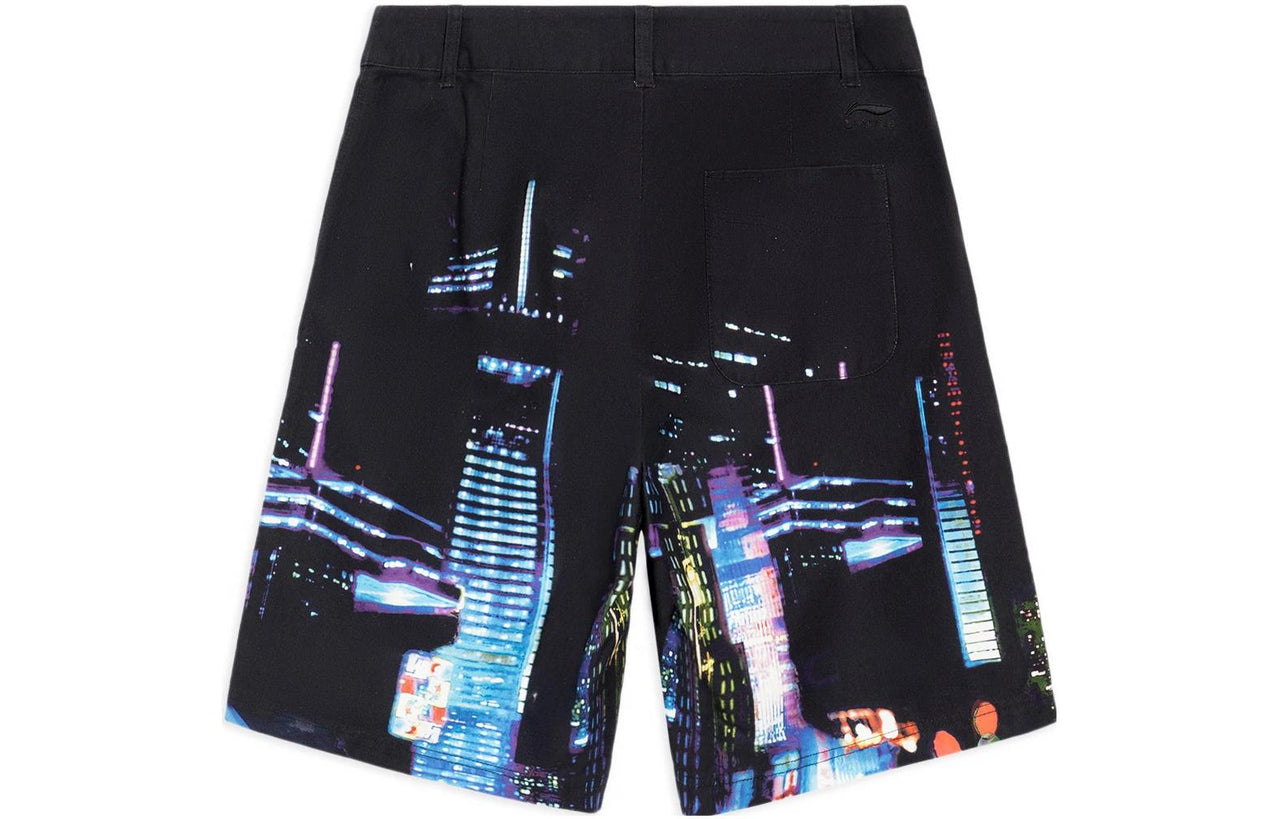 Li-Ning City Graphic Shorts 'Black' AKSS121-2