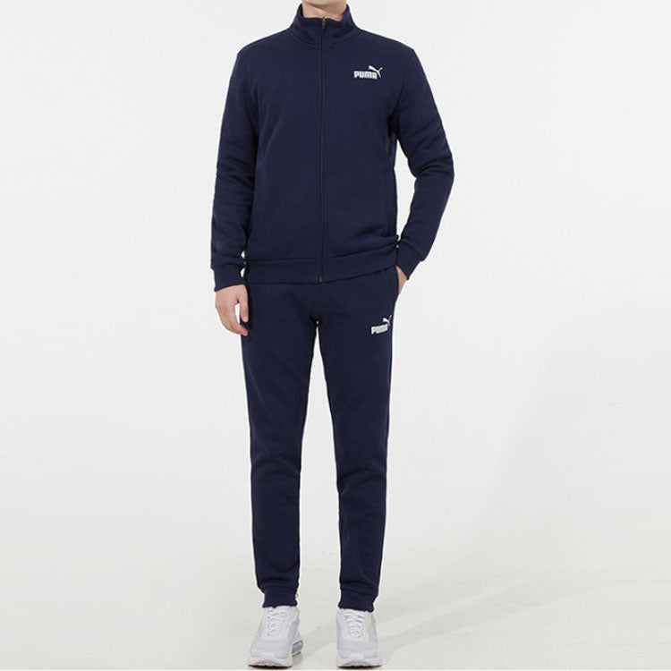 PUMA Casual Sports Stand Collar Jacket Suit Blue 521682-06