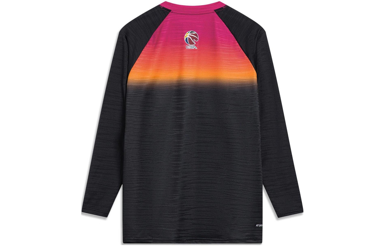 Li-Ning CBA All-Star Game Graphic Long Sleeve T-shirt 'Black' ATLT069-1