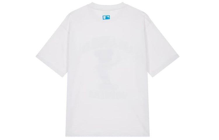 MLB Disney Mickey Crossover Los Angeles Dodgers Basic Printing Round Neck Short Sleeve Unisex White 31TSK3031-07W