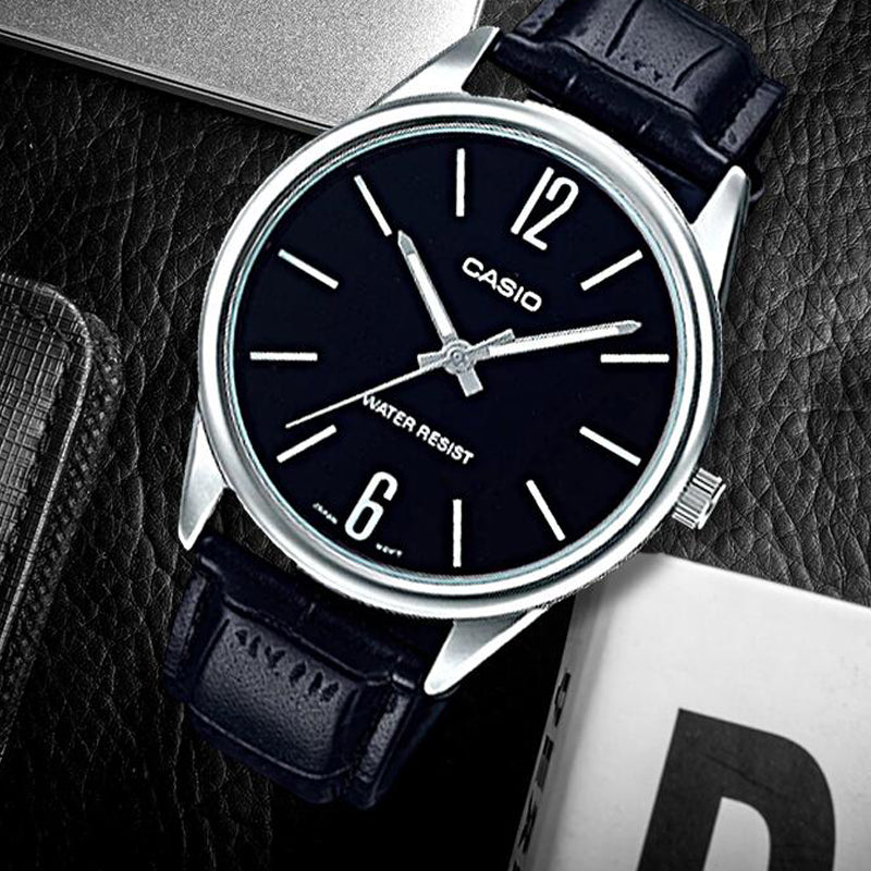 CASIO Quartz Waterproof Black Analog LTP-V005L-1BUDF