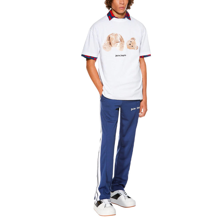 تيشيرت Palm Angels Bear بأكمام قصيرة، أبيض، PMAA001R21JER0010160