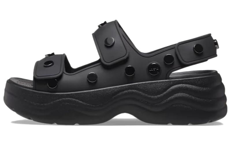 (WMNS) Crocs Skyline Studded Sandals 'Black' 209025-001